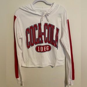 NWT Coca Cola Long-sleeve T-shirt Hoodie in Junior’s size L